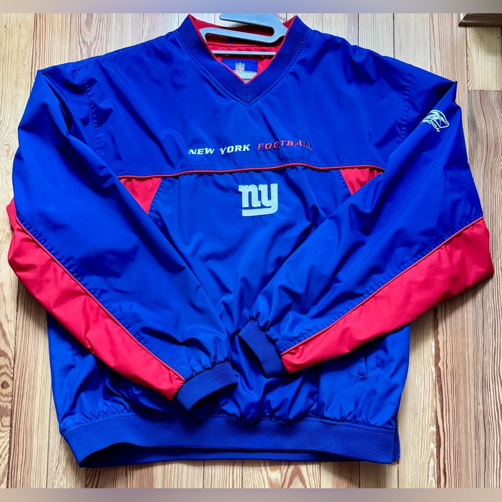 VNTG Reebok NFL New York Giants Football Jacket size XL